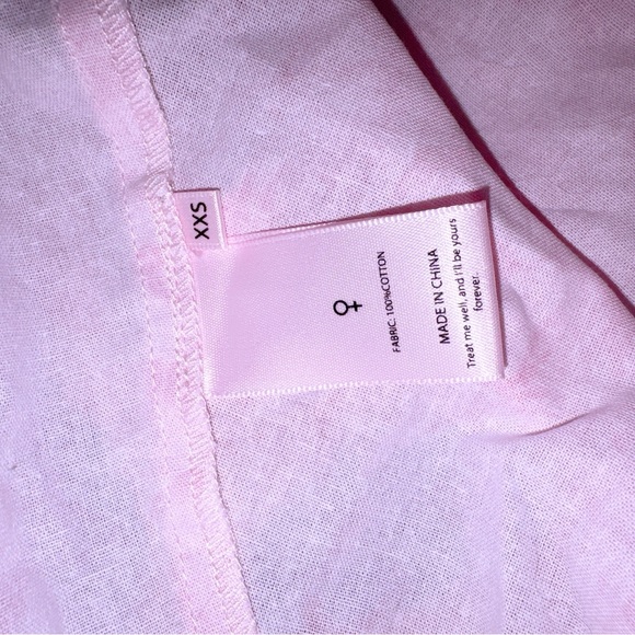 Elegant Pink Floral Selkie Dress - Picture 8 of 9